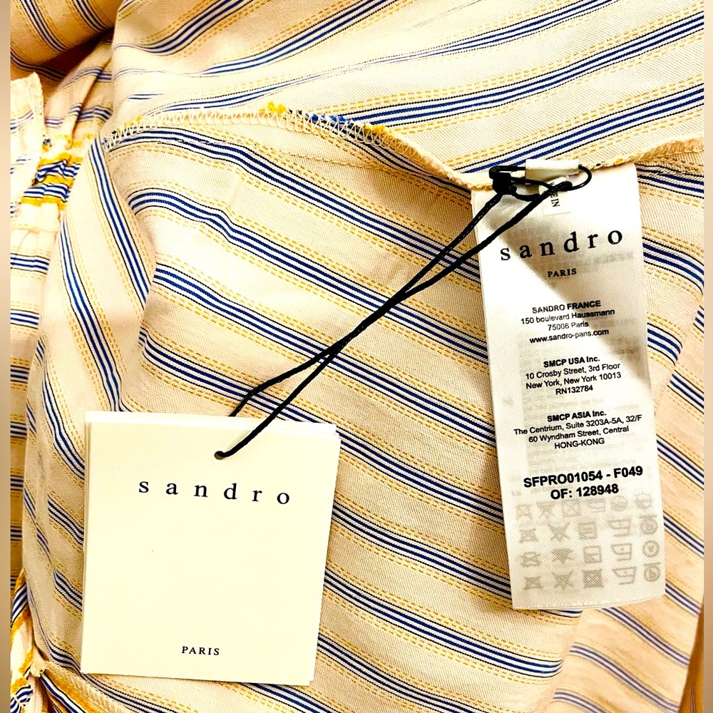 BNWT Cream SANDRO PARIS DRESS SIZE 42!